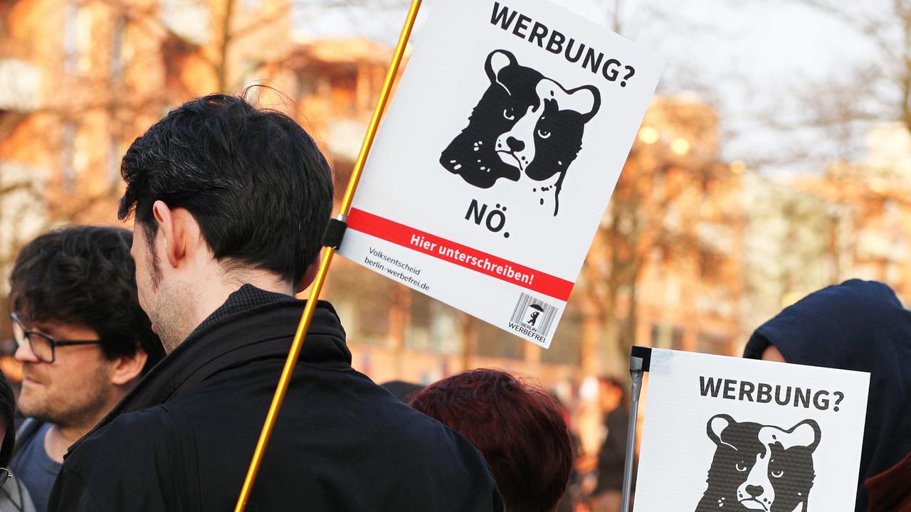 Berlin: Senat: Volksbegehren für Werbeverbote in Berlin ist zulässig
