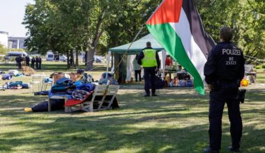 Berlin: Berlin-Mitte: Pro-palästinensisches Camp am Kanzleramt aufgelöst