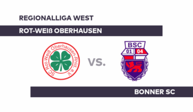 Rot-Weiß Oberhausen - Bonner SC: Oberhausen überflügelt Bonn in der Tabelle - Regionalliga West