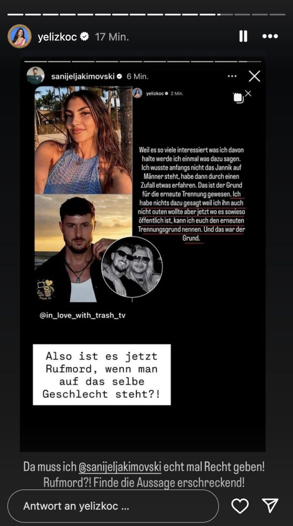 Yeliz Koc empfindet die Aussage von Jannik als "erschreckend".