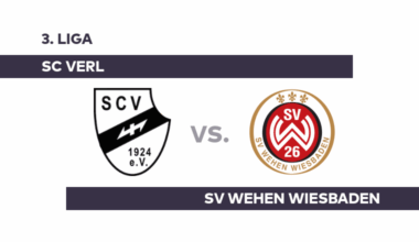 SC Verl - SV Wehen Wiesbaden: Verl wacht erst nach dem Rückstand auf - 3. Liga