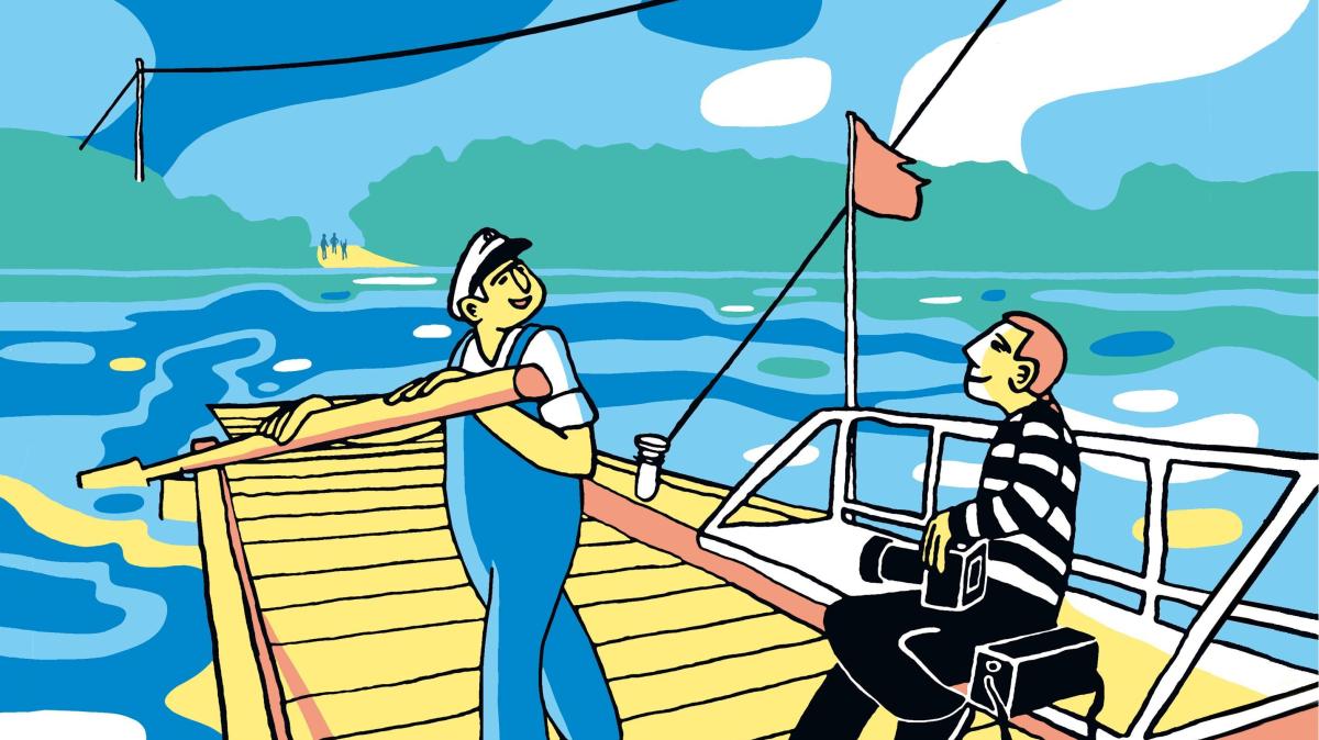 Christian Schmiederbauers Graphic Novel „Menschen am Fluss“