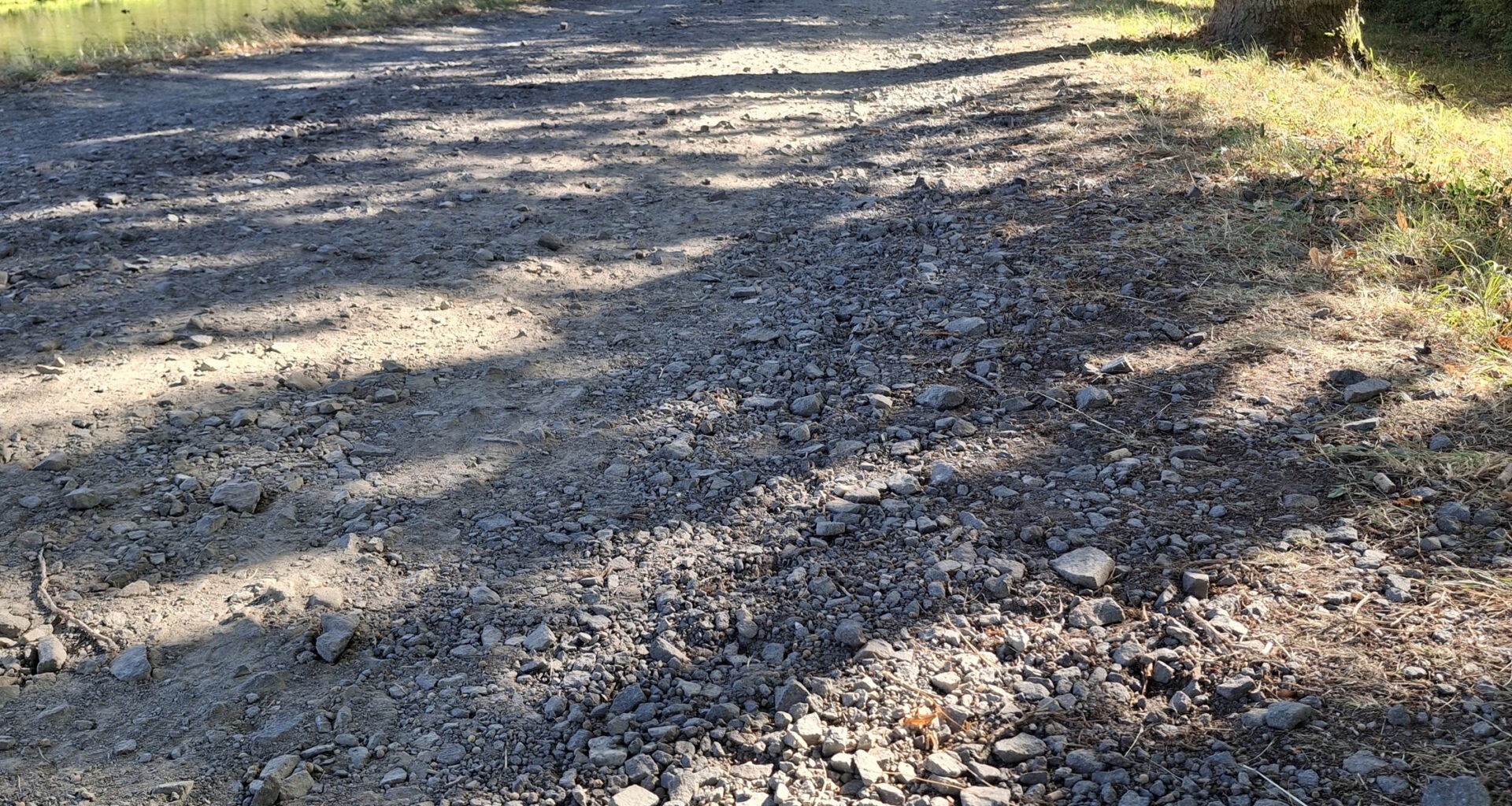 Wer verantwortet die abgefahrene Schotterpiste am Elsterflutbett? · Leipziger Zeitung