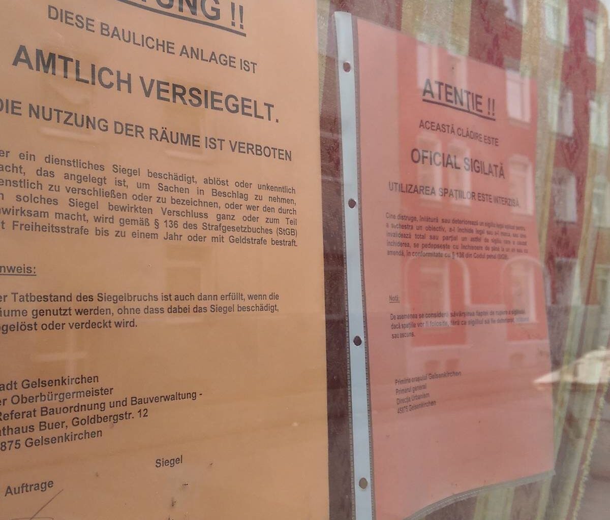 Großkontrollen in Problemimmobilien in Gelsenkirchen