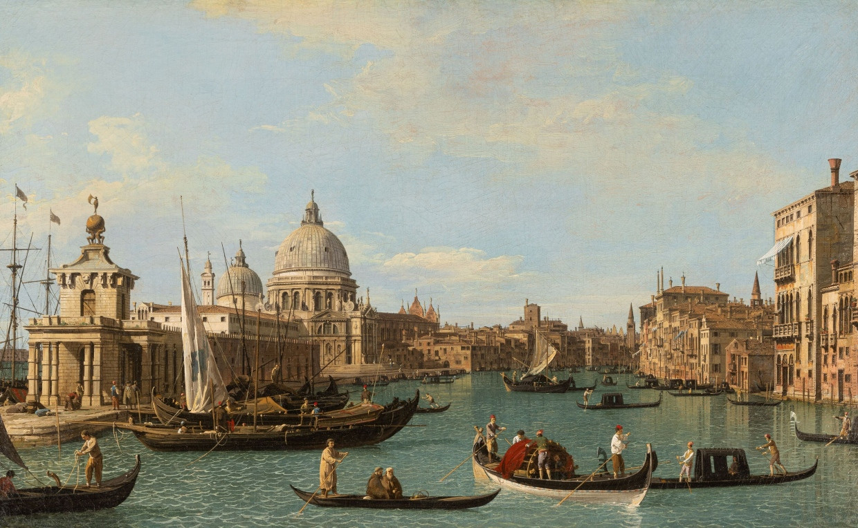 Sehnsuchtsort Serenissima: Canalettos Ansicht „Der Canal Grande in Venedig“ bestellte der vierte Herzog von Bedford beim Künstler für seinen englischen Wohnsitz Woburn Abbey.