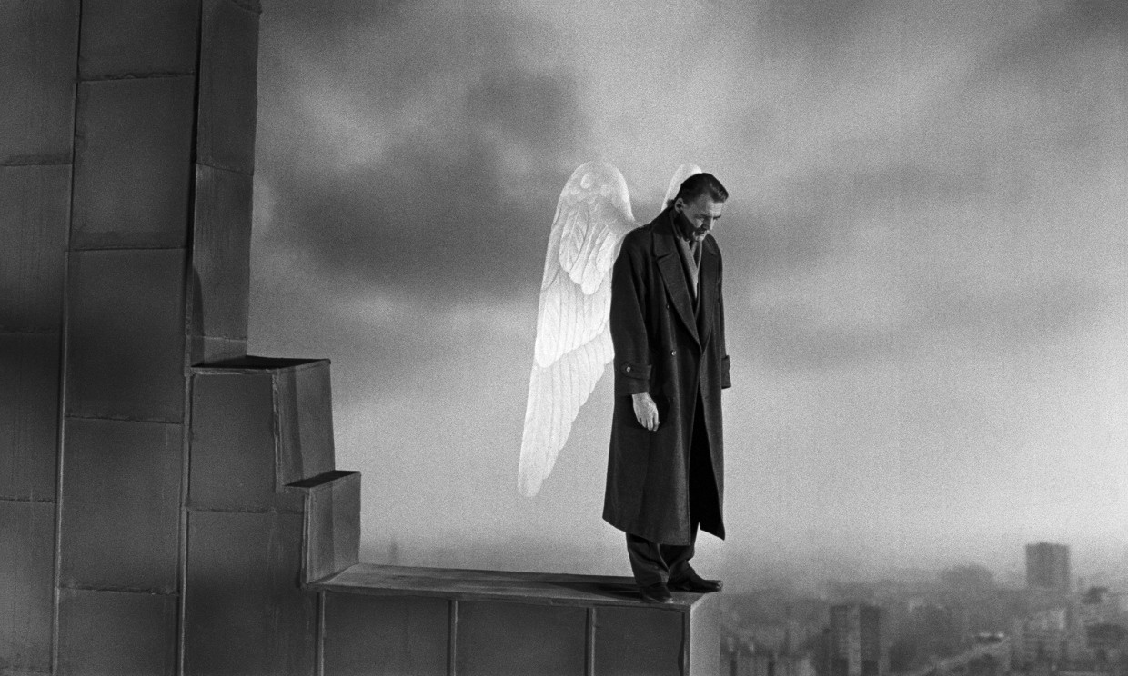 Sein Engel über der Stadt: Szene aus „Der Himmel über Berlin“, 1989