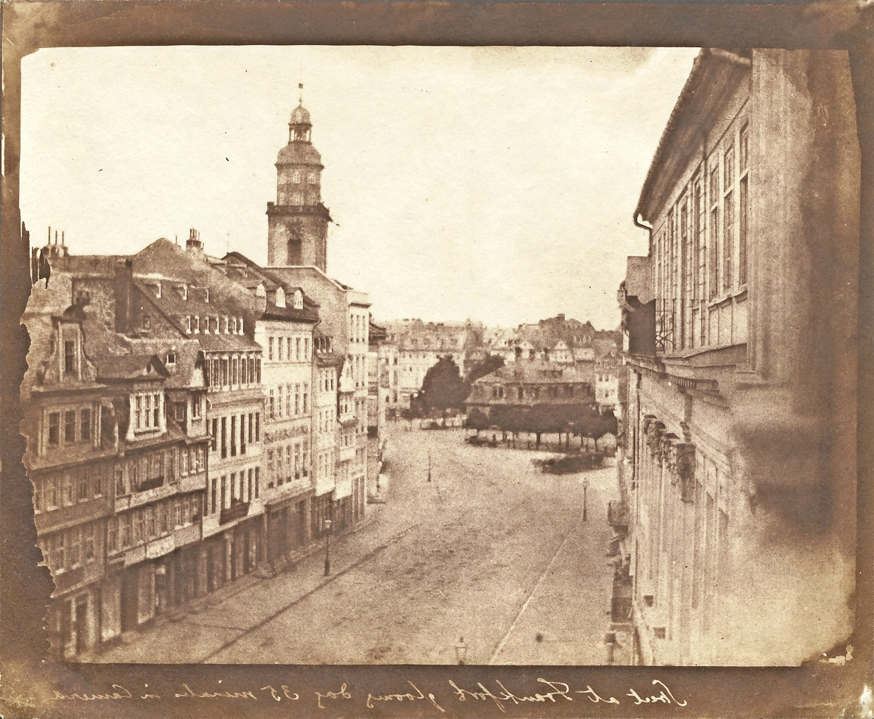 Spektakuläre städtische Erwerbung: Die Fotografie der Zeil aus dem Jahr 1846 von Henry Fox Talbot für das Institut für Stadtgeschichte.