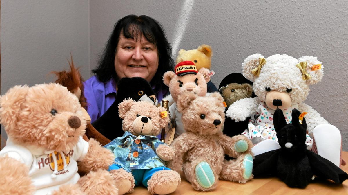 Warum diese Augsburgerin Steiff-Teddys sammelt