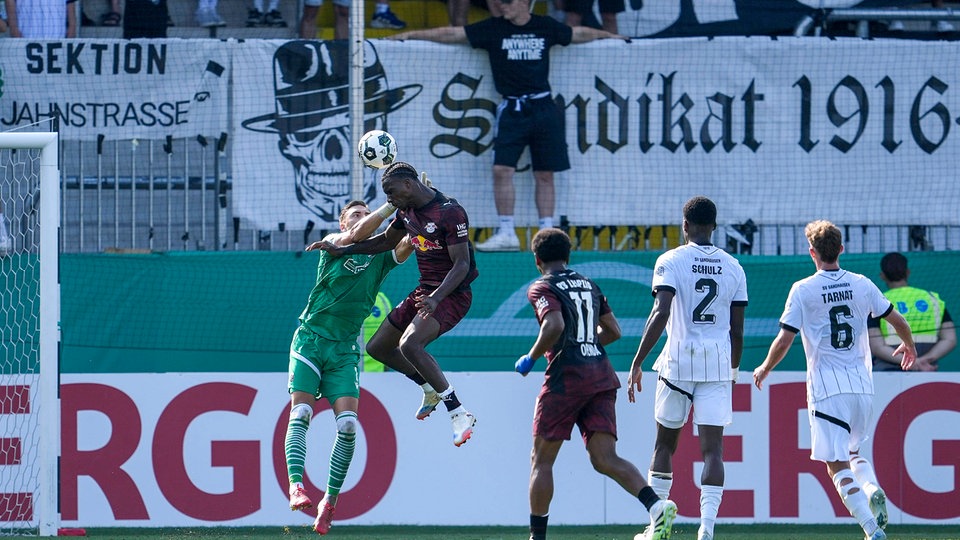 DFB-Pokal: RB Leipzig quält sich zum Pokalsieg in Sandhausen