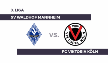SV Waldhof Mannheim - FC Viktoria Köln: Mannheim trifft auf Köln - 3. Liga