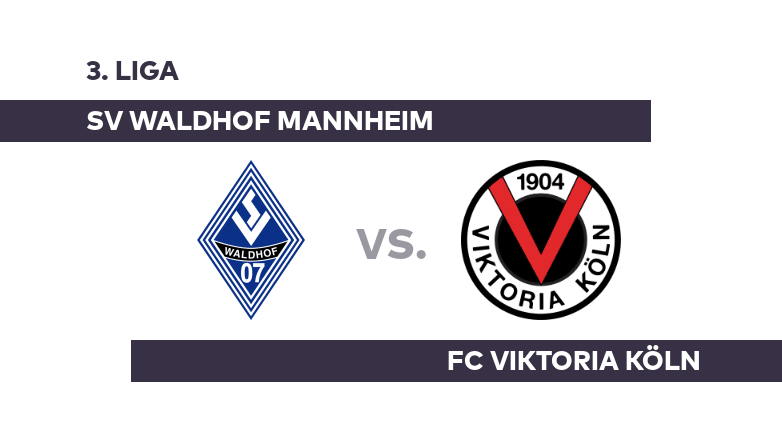 SV Waldhof Mannheim - FC Viktoria Köln: Mannheim trifft auf Köln - 3. Liga