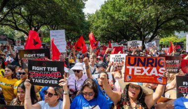 Proteste gegen republikanische Wahlkreis-Pläne in den USA