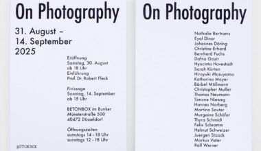 FOTOGRAFIE • ON PHOTOGRAPHY @ BETONBOX IM BUNKER