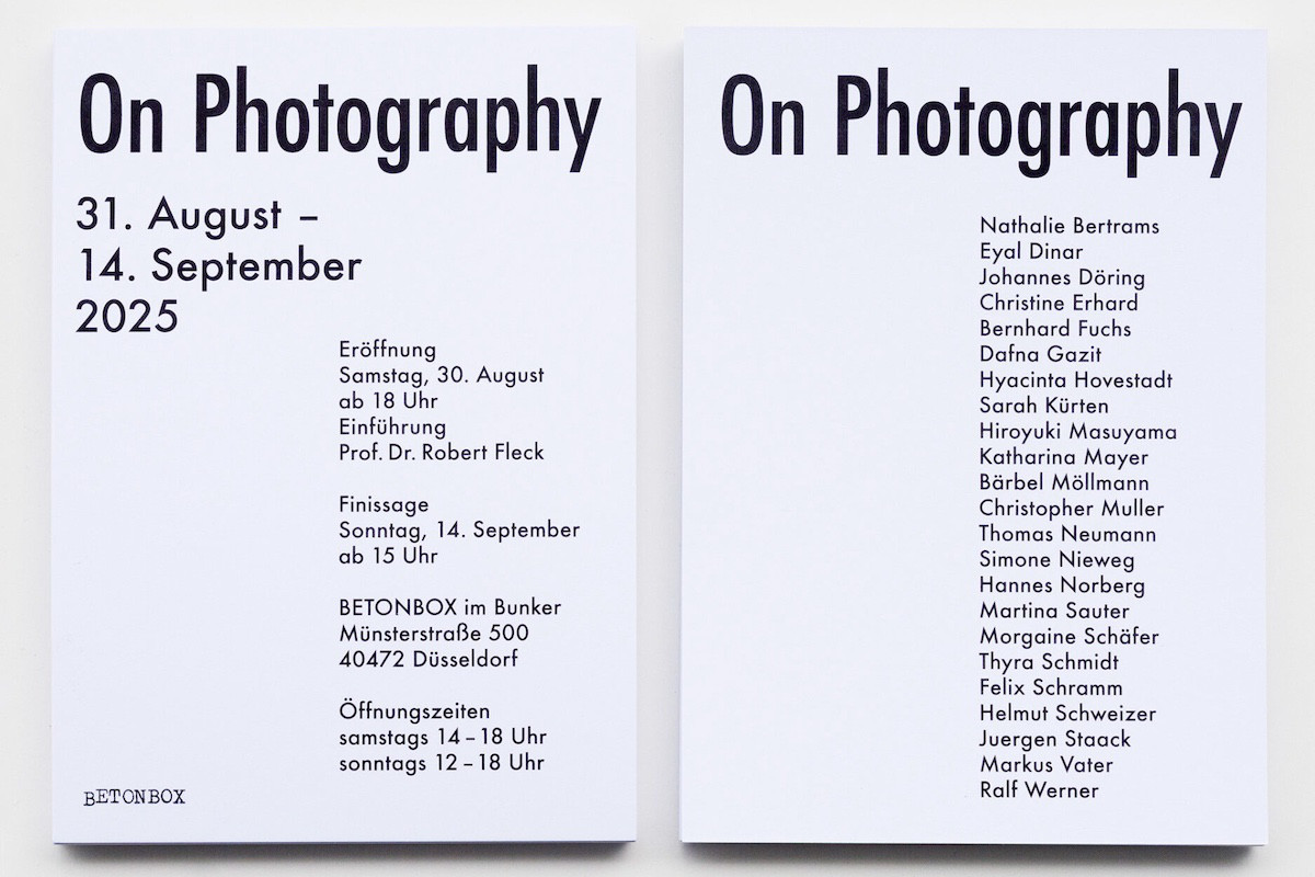 FOTOGRAFIE • ON PHOTOGRAPHY @ BETONBOX IM BUNKER