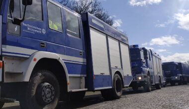 THW übt Brückenbau in Bochum