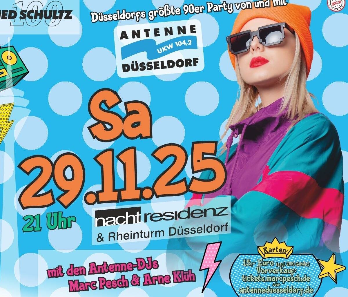 Die größte 90er-Party in Düsseldorf