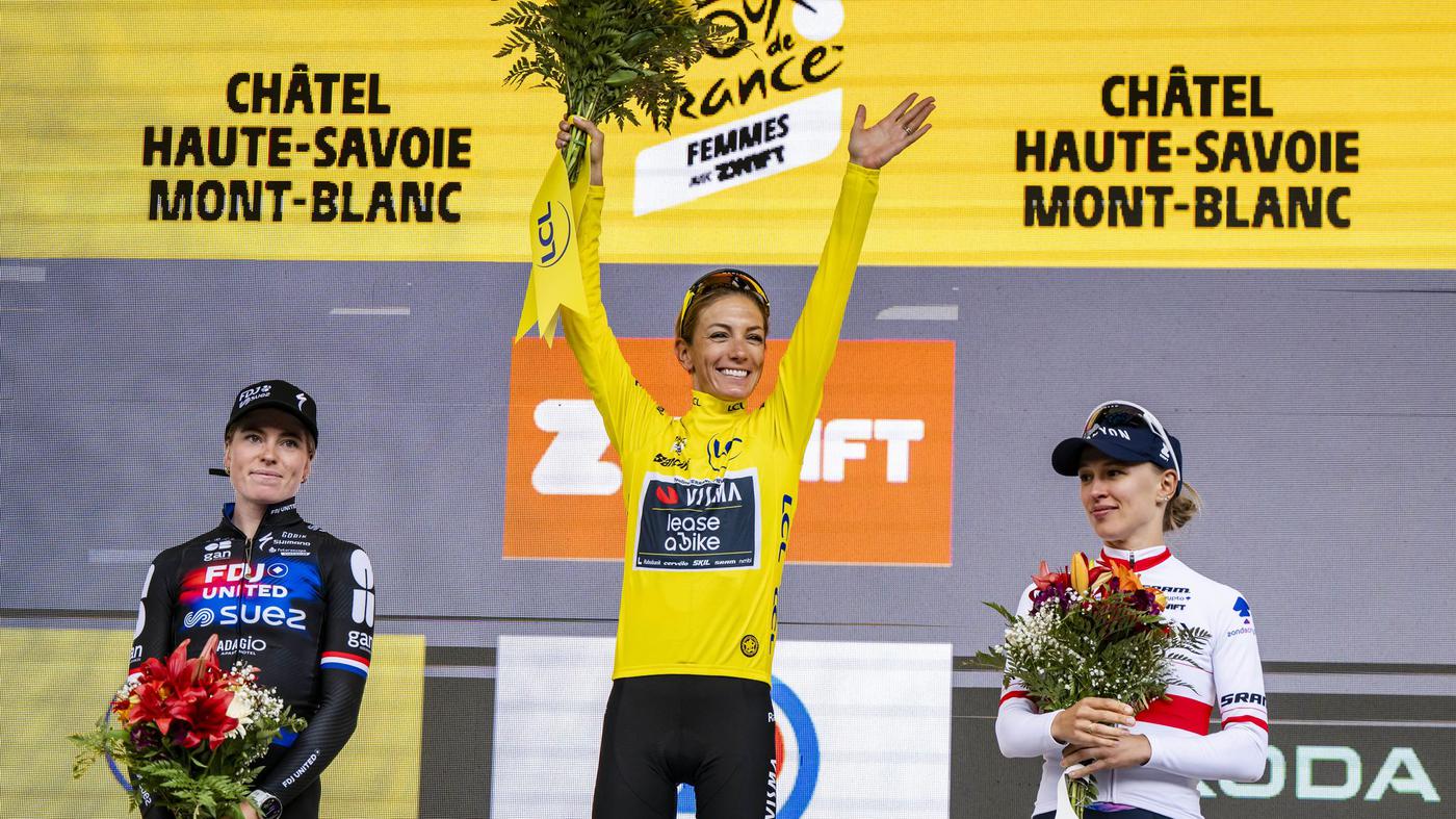 Tour de France der Frauen: Macron und Pizza: „Königin“ erlöst Rad-Nation Frankreich