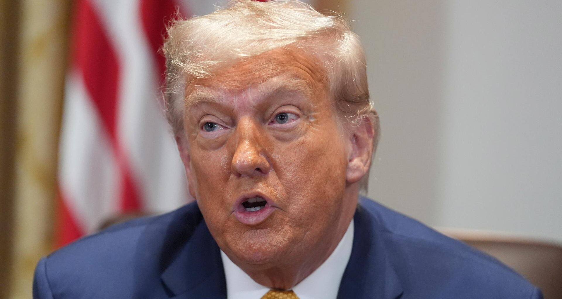 US-Präsident Donald Trump bei einer Rede im Weißen Haus