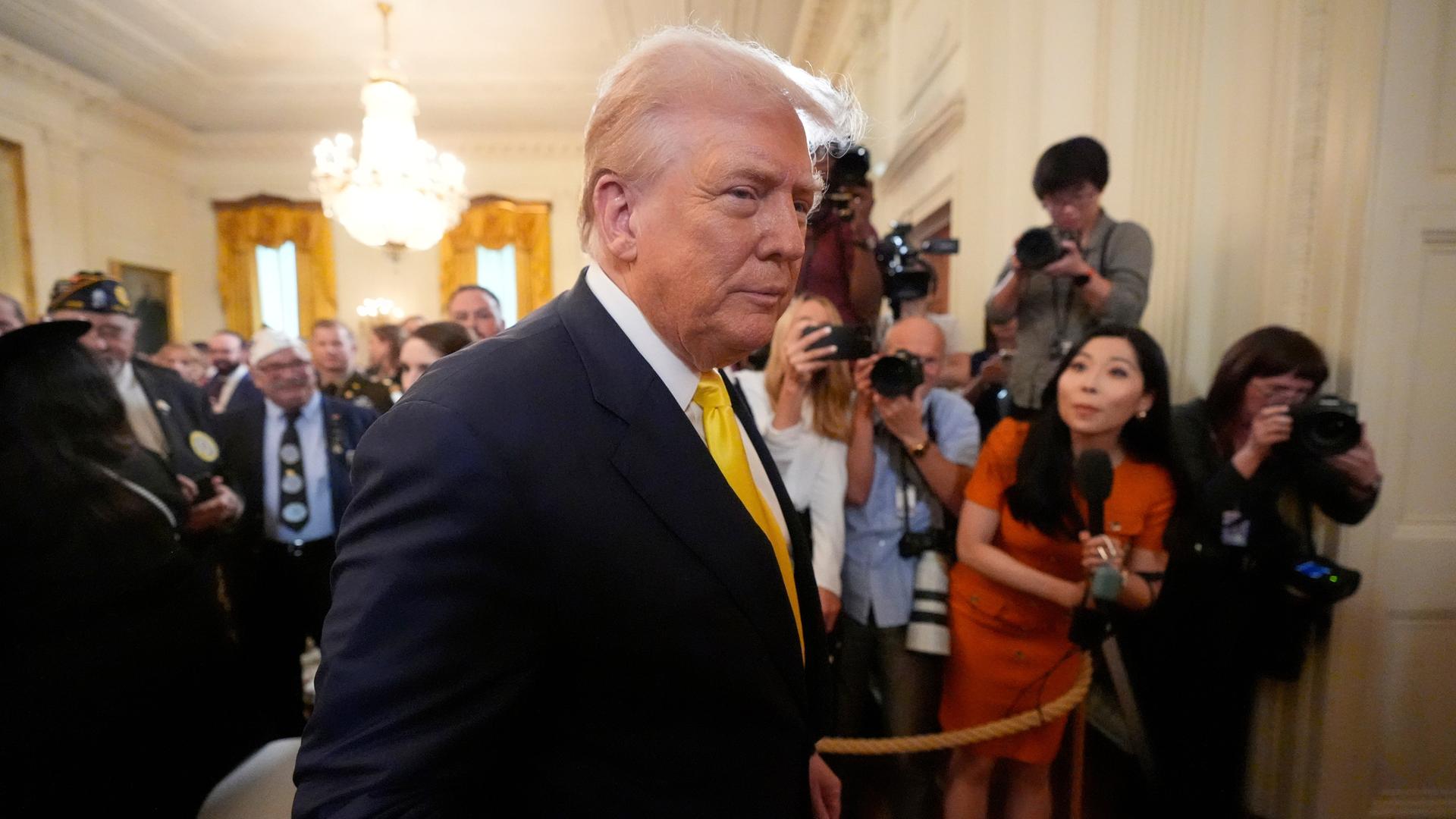 US-Präsident Donald Trump im Weißen Haus in Washington. 