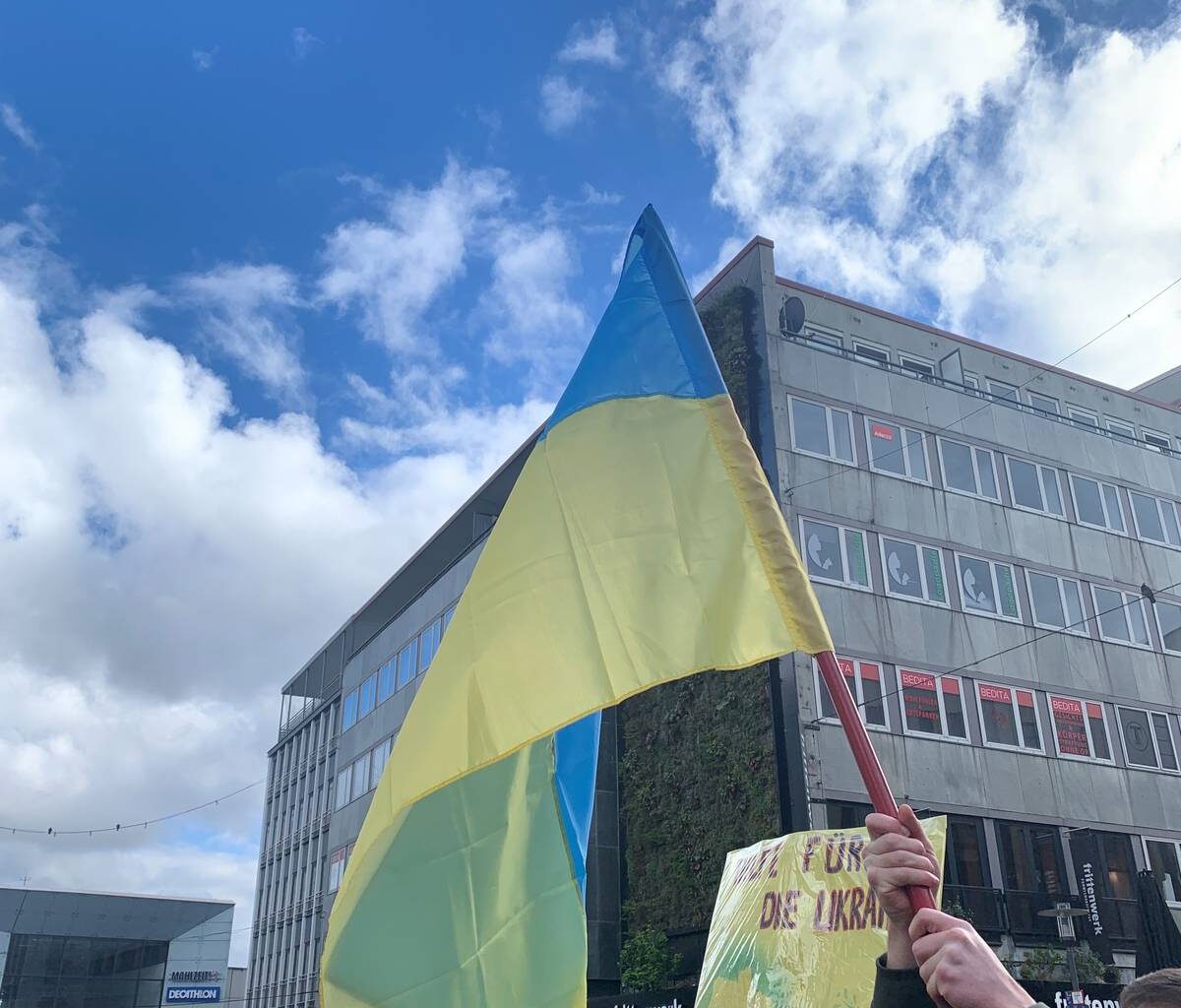 Kundgebung in Essen zur Unabhängigkeit der Ukraine