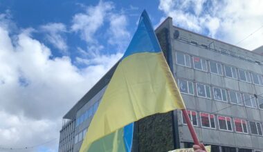 Kundgebung in Essen zur Unabhängigkeit der Ukraine