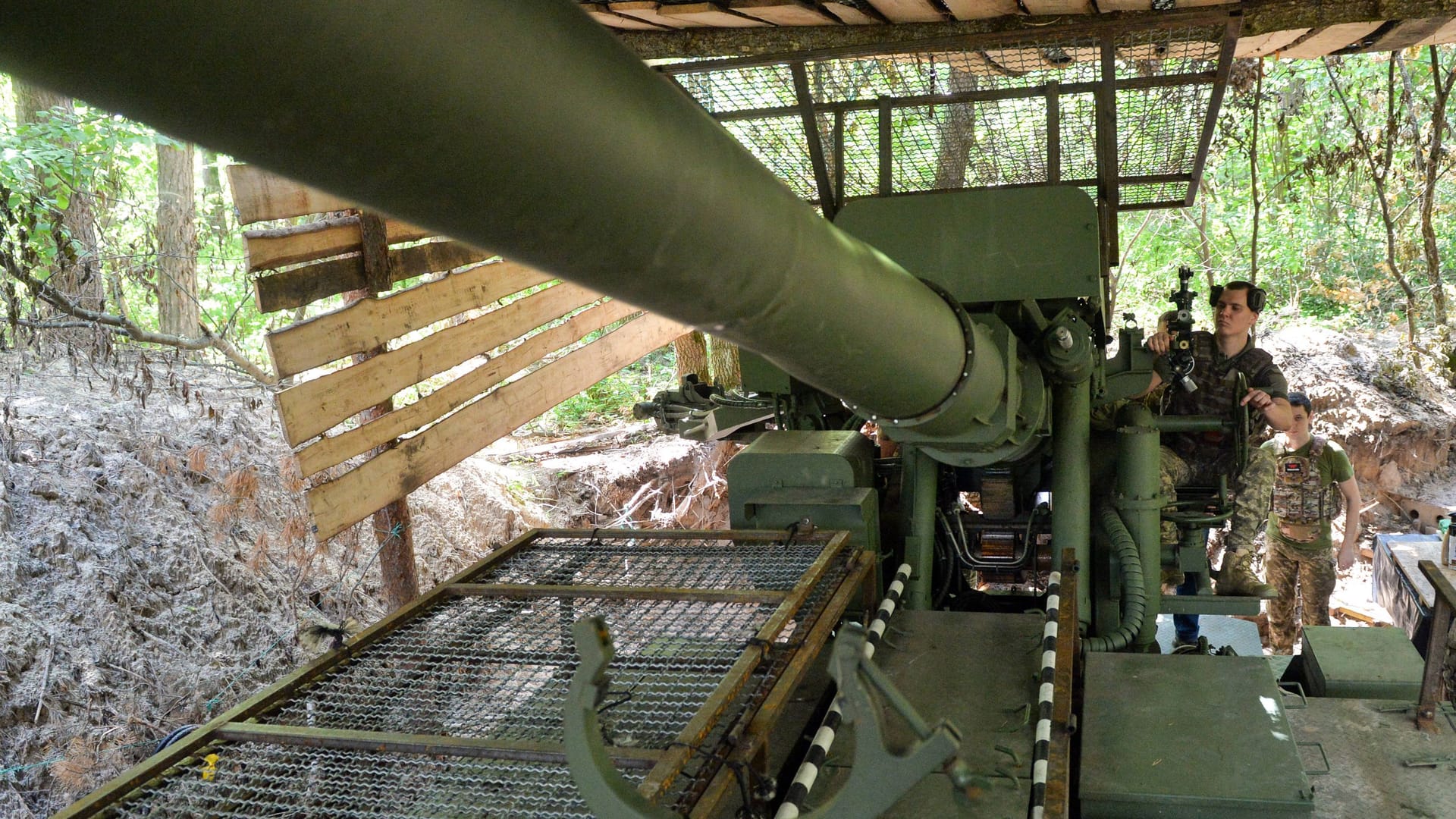 Ukrainische Soldaten in der Region Sumy: Die Armee soll im Norden der Ukraine rund zwei Kilometer vorgerückt sein.