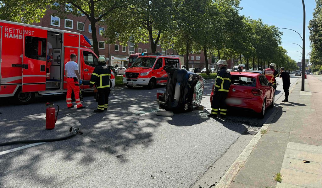 Unfall Hamburg: Staugefahr! Bürgerweide komplett dicht