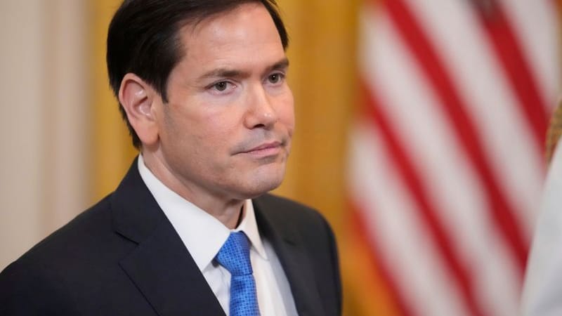 US-Außenminister Marco Rubio nimmt an einer Veranstaltung im Weißen Haus teil.