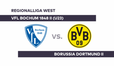 VfL Bochum 1848 II (U23) - Borussia Dortmund II: Bochum II hat Luft nach oben - Regionalliga West