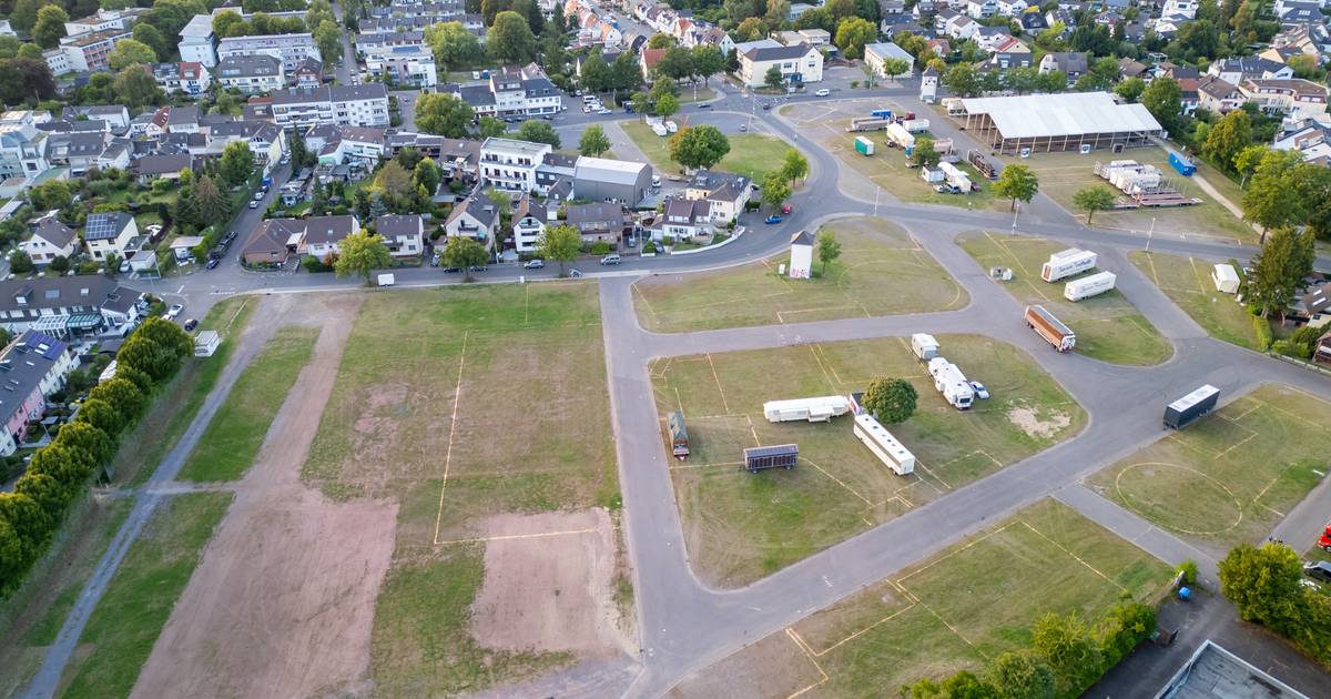 Pützchens Markt 2025: Luftbilder zeigen den Aufbau