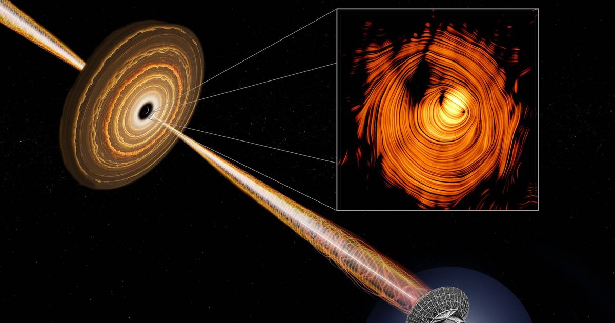 Bild eines kosmischen Jets enthüllt Auge von Sauron