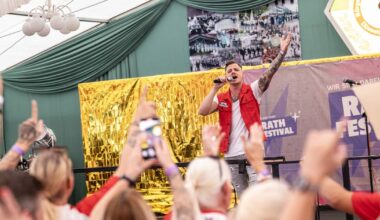 Beim Rather Schützenfest trat auch Markus Becker auf