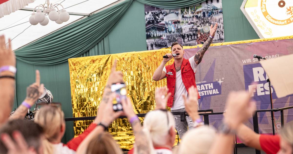 Beim Rather Schützenfest trat auch Markus Becker auf
