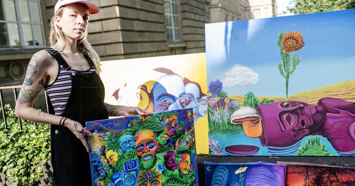 Düsseldorf: Klage gegen Kunstakademie - so malt Ina Q.