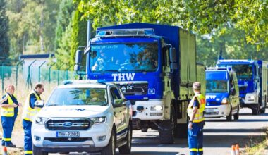 3500 Einsatzkräfte des THW üben in Mönchengladbach