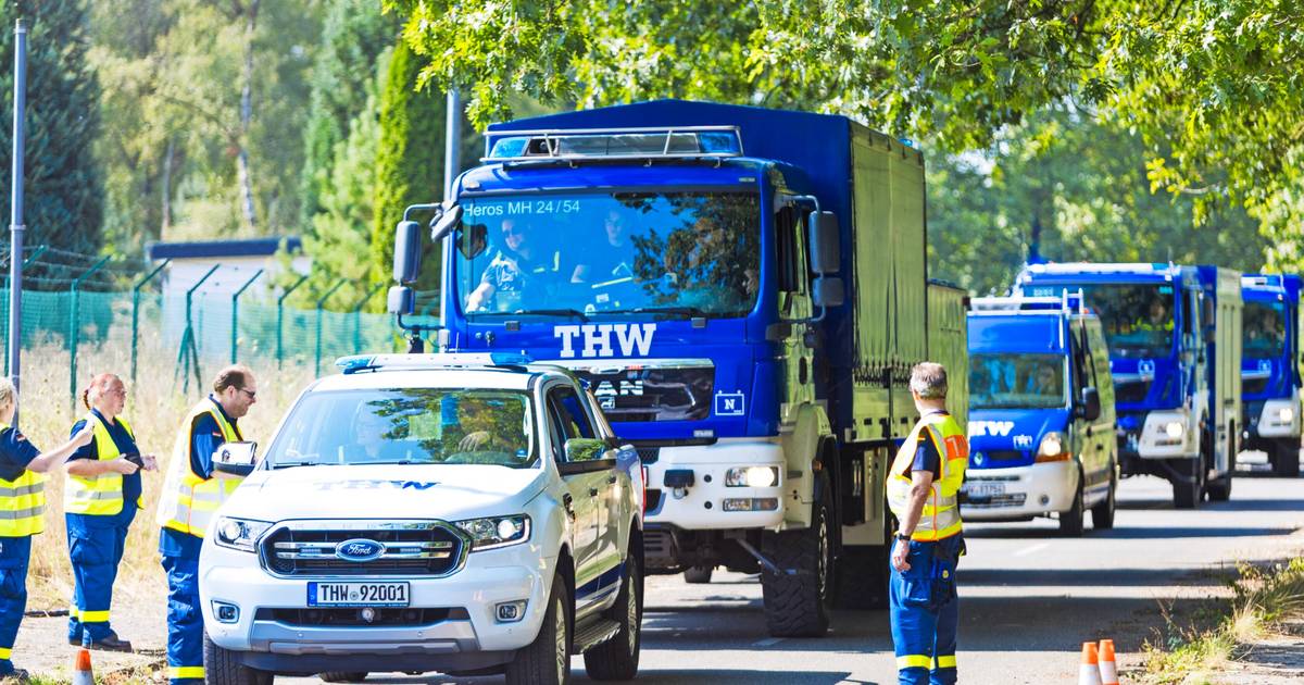 3500 Einsatzkräfte des THW üben in Mönchengladbach