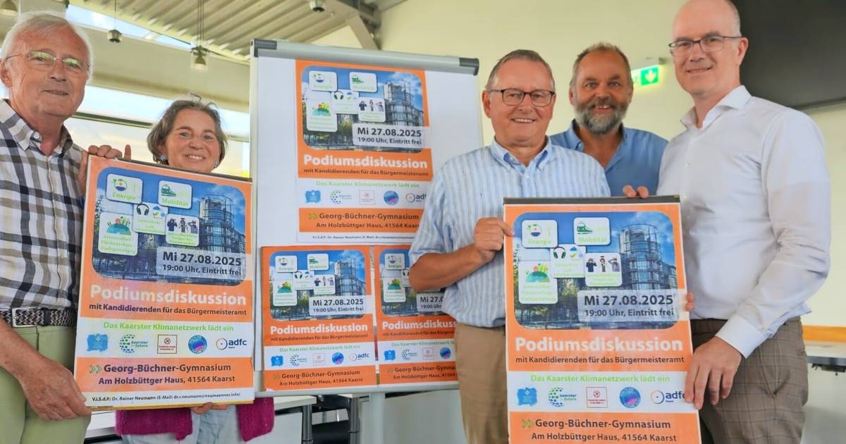 Bürgermeisterkandidaten in öffentlicher Podiumsdiskussion