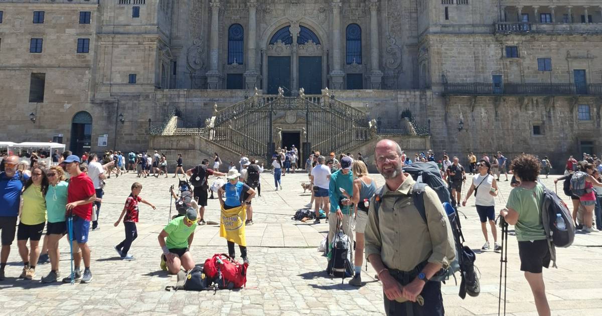 Pfarrer Markus Hoitz auf dem Jakobsweg