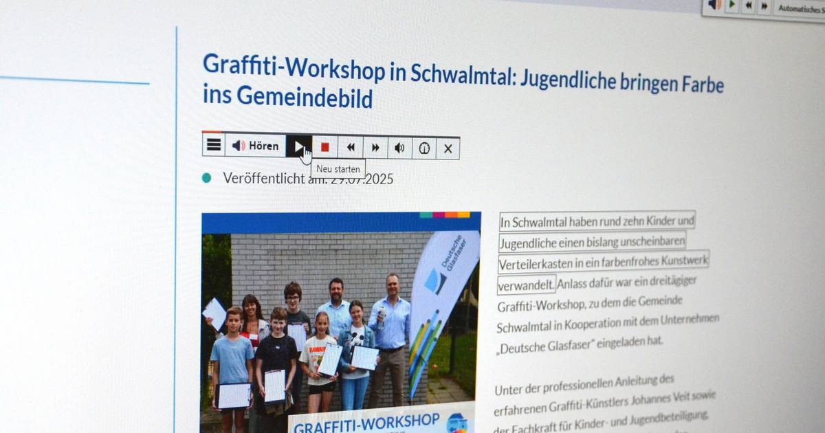 Schwalmtal: ReadSpeaker eingeführt