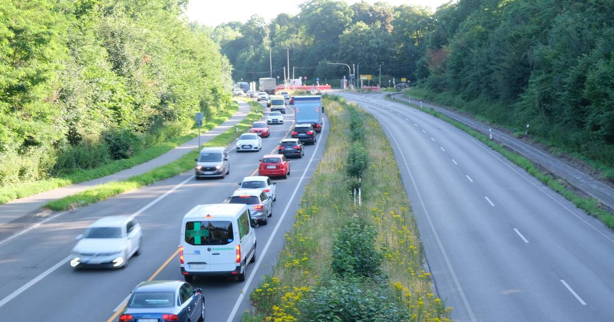 Baustelle auf der Kaldenkirchener Straße in Mönchengladbach