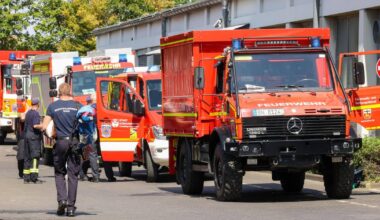 Bonner Feuerwehr auf dem Weg nach Spanien