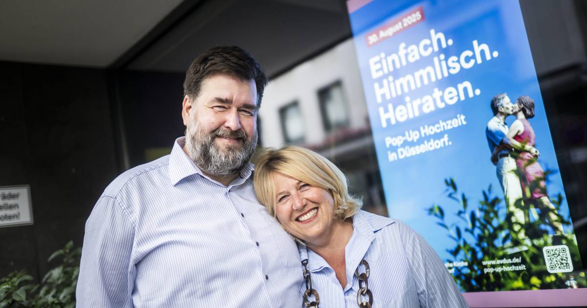 Cornelia und Torsten Jahn feiern ihr Ehe-Jubiläum bei der Pop-Up-Hochzeit