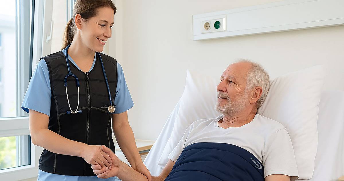 Klinik testet Kühlwesten für Pfleger