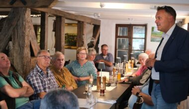 Sebastian Schorn stellt sich den Fragen der Düsseler