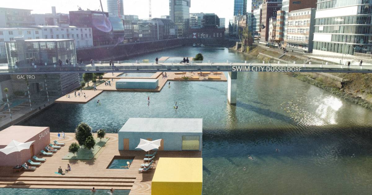 Schwimmen im Rhein – dank Badeinseln im Hafen?