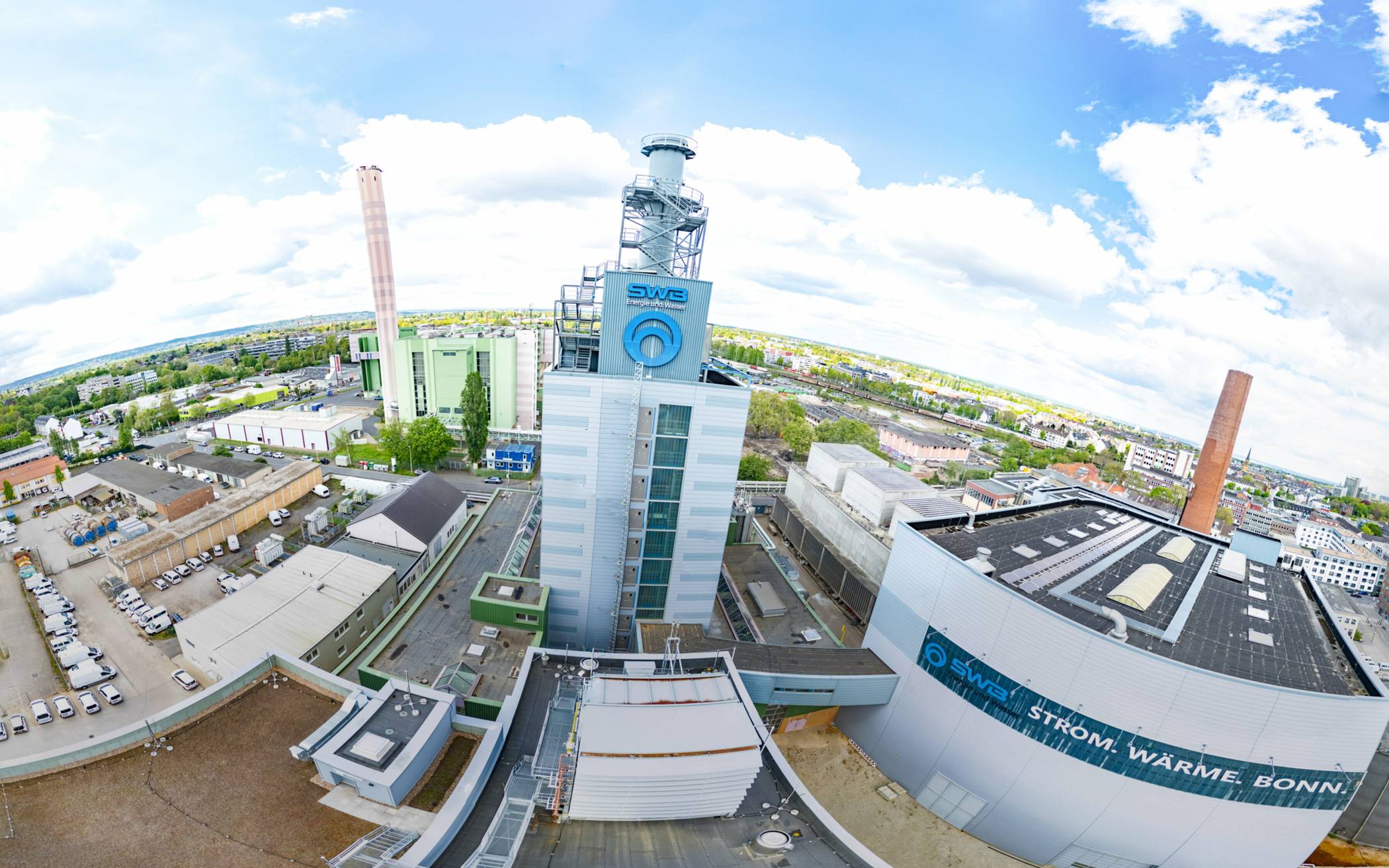  Das Heizkraftwerk Nord in Bonn setzt auf die Belieferung mit Wasserstoff im nächsten Jahrzehnt. 