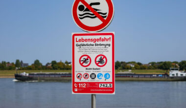 Betreten verboten - Köln erwägt striktes Rhein-Badeverbot