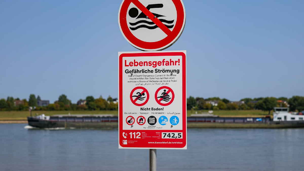 Betreten verboten - Köln erwägt striktes Rhein-Badeverbot