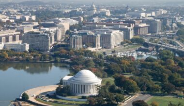 Blick auf die US-Hauptstadt Washington
