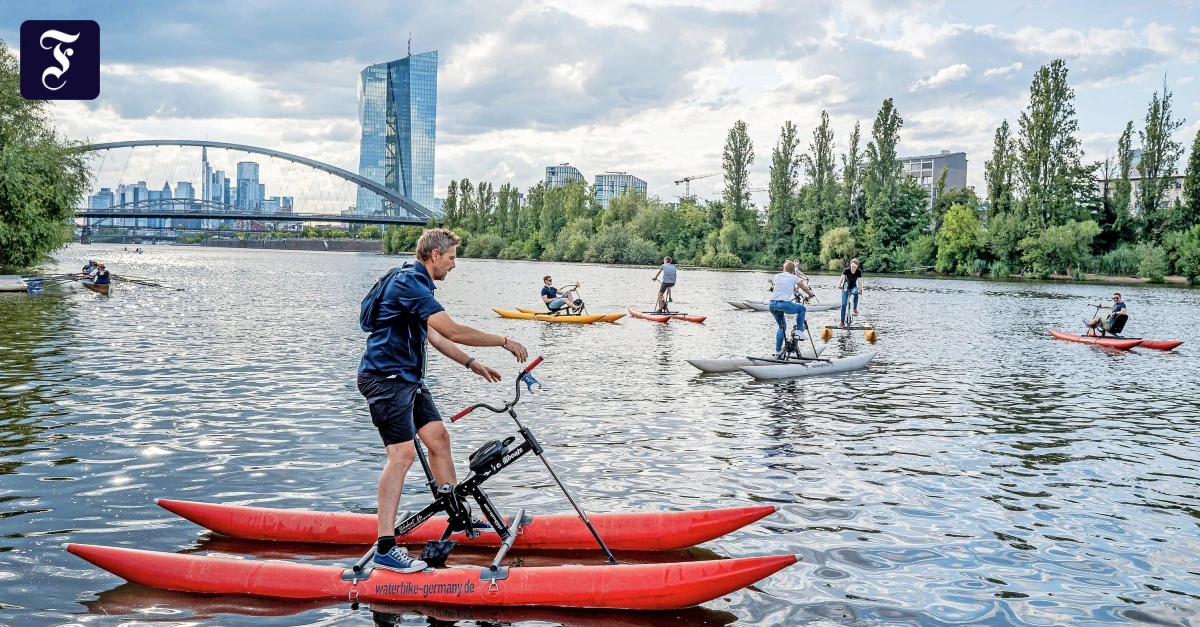 Ausflugstipps in Frankfurt: Fahrrad fahren auf dem Main